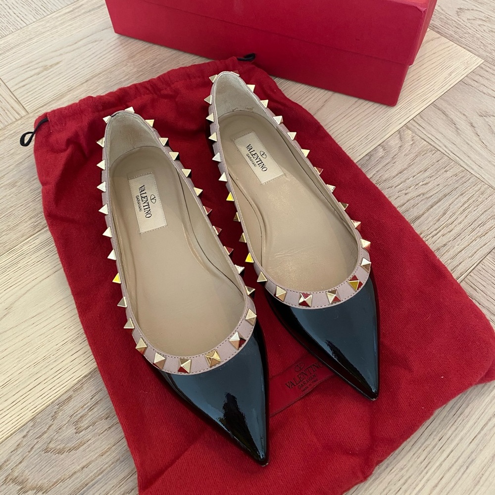 Valentino Garavani Rockstud Ballerina Flats